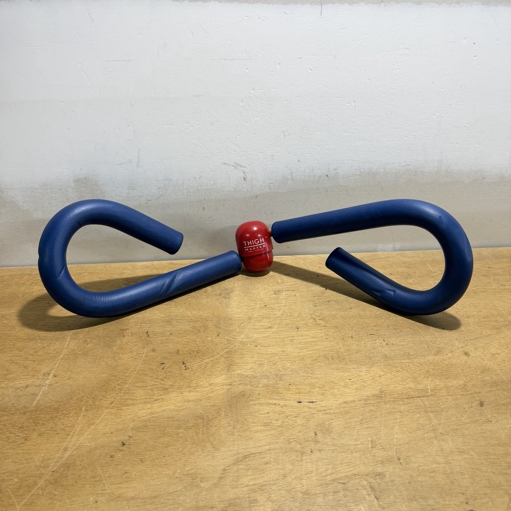 Vintage ThighMaster Suzanne Somers Blue & Red Exercise Fitness Equipment